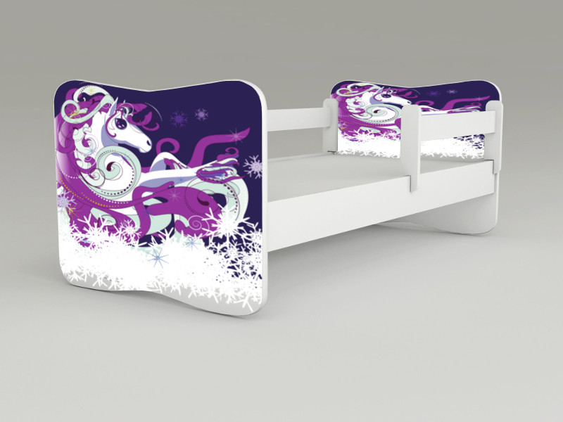 Detská posteľ s odnímateľnými bočnicami Jednorožec